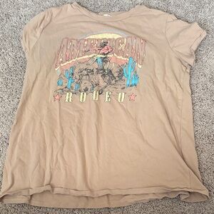 Tan American Rodeo Graphic T-Shirt